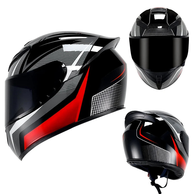 Motorcycle Helmets for Men and Women. Winter Personalized Safety. All Season Knight Motorcycle Full Helmets