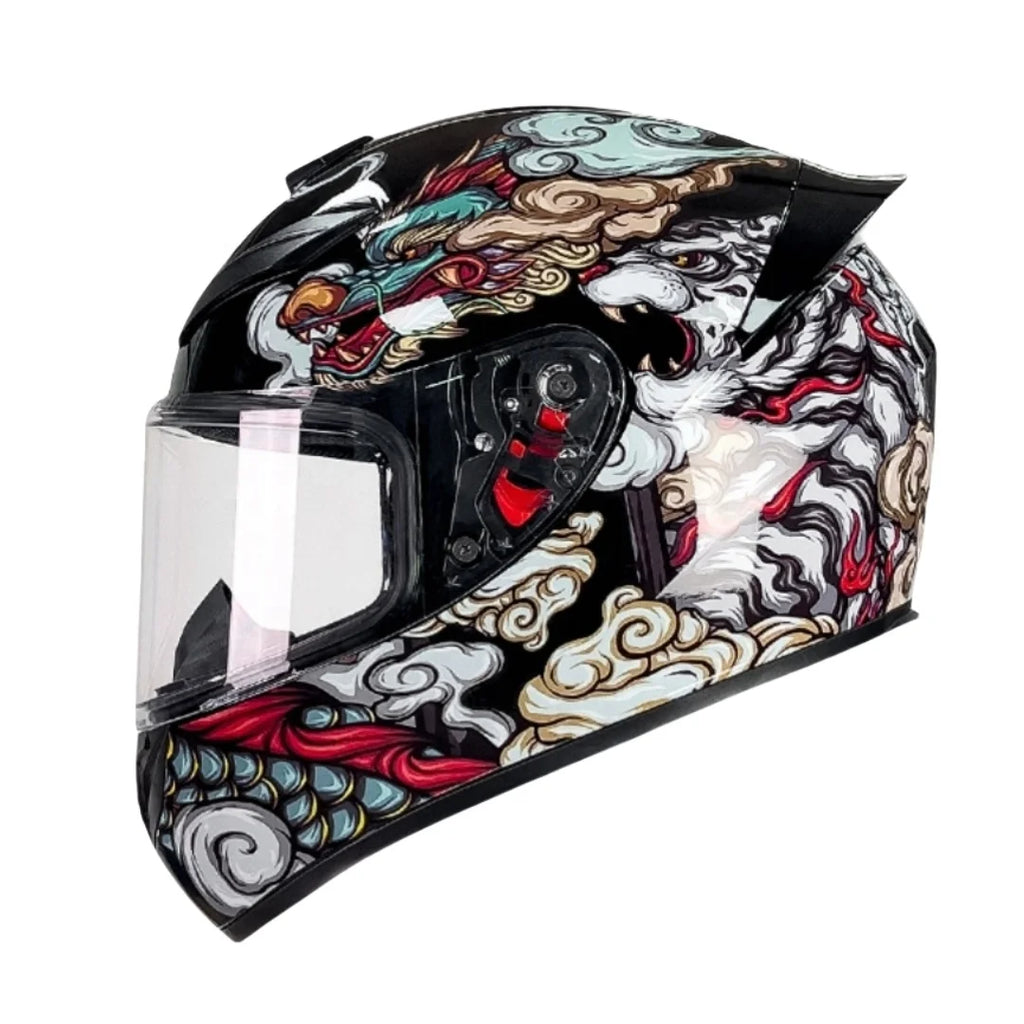 Full Face Motorcycle Crash Helmet for Adults