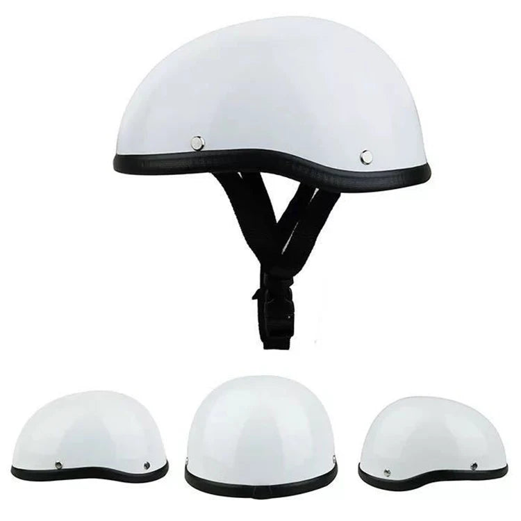 Classic Open Face Half Helmet for Motorcycles Made of Durable ABS Material