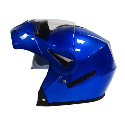 Full Face Motorcycle Helmet - Flip-Up Dual Visor Sun Shield & Bluetooth Ready for Adults Men Women - Street Bike/Motocross