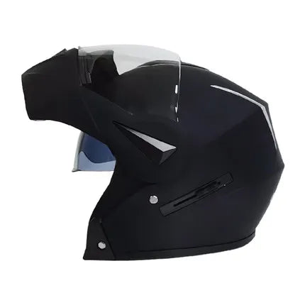 Full Face Motorcycle Helmet - Flip-Up Dual Visor Sun Shield & Bluetooth Ready for Adults Men Women - Street Bike/Motocross
