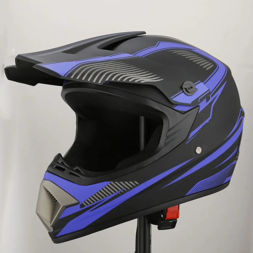 Motorcycle Helmet with Bluetooth Headset | Cutting-edge Motor Cross Helmet - Stay Connected & Protected