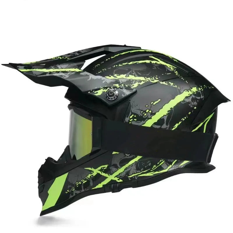 Full Face Motorcycle Racing Helmet, Off-Road Motocross Safety Helmet