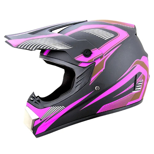 Motorcycle Helmet with Bluetooth Headset | Cutting-edge Motor Cross Helmet - Stay Connected & Protected