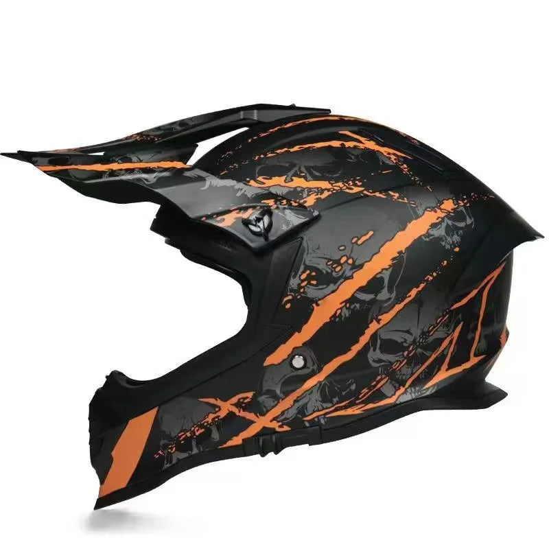 Full Face Motorcycle Racing Helmet, Off-Road Motocross Safety Helmet