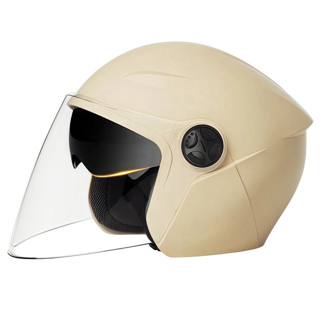 Breathable Half Face Helmet for Adults, All Seasons Universal Fit