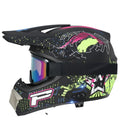 Motorcycle Helmet with Bluetooth Headset | Cutting-edge Motor Cross Helmet - Stay Connected & Protected